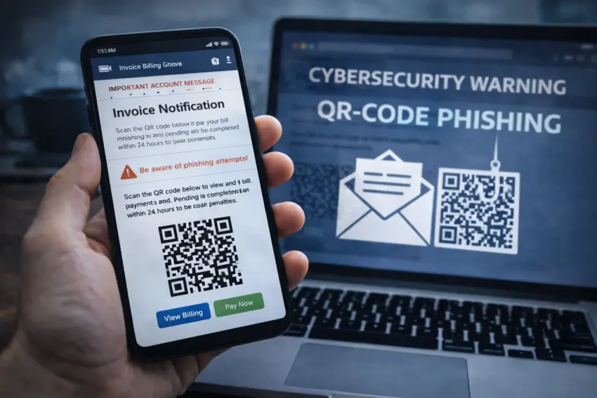 Cybersecurity Agencies Warn of QR-Code Phishing in Billing Emails