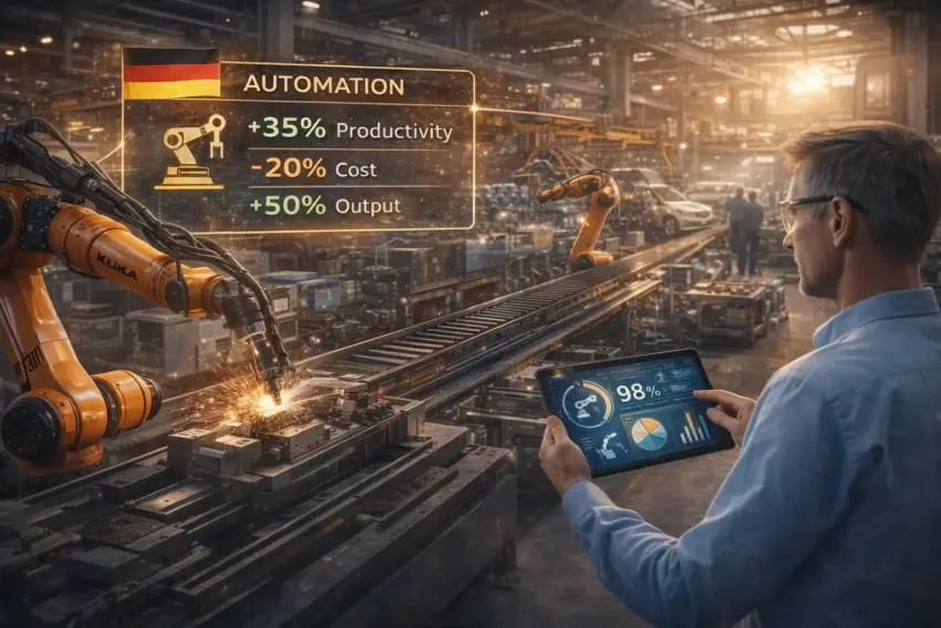 Germany’s Mid-Sized Firms Increase Investment in Automation Tools